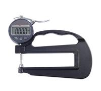 High Precision Digital Flat Head Caliper Gauge Percentage Micrometer Digital Thickness Gauge Measuring Tools Leather Cable Film Accurate And Easy To Use(0-10mmx0.001mm)