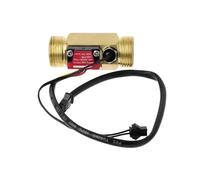 High Precision Digital Flow Meter 1pcs G3/4" Brass Liquid Water Flow Sensor Switch With Temperature Detection
