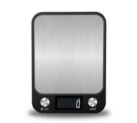High Precision Digital Food Scale 5kg 1g Increment Stainless Base Clean Lcd Readout Tare Button For Cooking Baking Recipes And Diet Management Black
