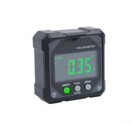 High-Precision Digital Inclinometer, 0.1° Accuracy, Large Green Backlit LCD, IP54 Dustproof & Waterproof Angle Finder For Construction(Orange)