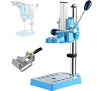 High Precision Drill Stand, Bench Drill Press Stand with 38-50mm Clamping 80mm Stroke, Thickened Column Cast Aluminum Base for Workshop