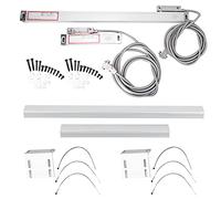 High Precision DRO Linear Scales Linear Encoder Digital Readout Linear Scale for JCS900 2AE JCS900 3AE Digital Readout Aluminum Alloy Resistant 2PCS Set (Strokes 300mm and 550mm)