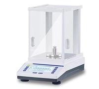High Precision Electronic Analytical Balance, 0.1mg Lab Scale with External Calibration, LCD Display and Windshield, Perfect for Pharmacy and Jewelry Research (200g)