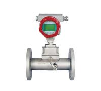 High Precision Gas Flow Meter With LCD Display Electromagnetic Turbine Flowmeter Stainless Steel DN80 DN100 Precise Readings(DN100)