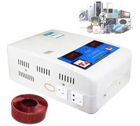 High Precision Household Single Phase Voltage Stabilizer, Fully Automatic Power Voltage Stabilizer, 6800/15000/20000w Ultra Low Voltage Stabilizer Dual Digital Display Voltage Screen,15000W