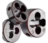 High-Precision HSS Round Threading Die Set - 2pcs for UNC & UNF Threads (Sizes: 2-56 to 3/8)(3i8-24)