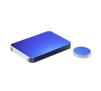 High-Precision K9 Optical Glass Reflector Lens - Square/Round, Aluminum Coated, 1 PCS for Superior Light Reflection(50.8x10mm)