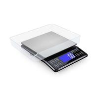 High Precision Kitchen Scale 3kg/5kg/10kg 0.1g Household Food Coffee Balance Waterproof Electronic Scales 50g Weights Pan(5kg rechargable)
