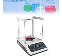 High Precision Lab Analytical Balance Scale, 0.1mg Accuracy Digital Jewelry Scale with Windshield and LED Display for Laboratory Use