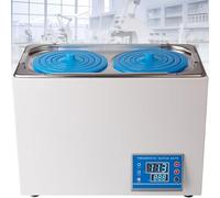 High-Precision Laboratory Water Bath with Stainless Steel Chamber, 0.1℃ Accuracy & Adjustable Openings for Chemistry, Biology, Medical Research