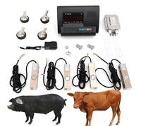 High Precision Livestock Scale Kit, Scale Load Cell Scale Kit Platform, Load Weighing Indicator, Loadometer Floor Scales, Animal Weighing Scale Kit for Cattle Sheep Pig Goats