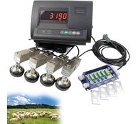 High Precision Livestock Scale Kit Water Resistant Floor Scale Load Weighing Indicator Scale Kit Livestock Scale Platform Scale Kit