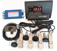 High Precision Livestock Scale Kit Waterproof Floor Scale 11023lbs/5000kg Load Weighing Indicator Animal Scale Kit Livestock Scale Platform Scale Kit for Animal/Cow/Pig/Goat/Horse/Alpaca 2000kg