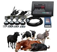 High Precision Livestock Scale Kit with Weighting Indicator, Digital Scale for Animal Cattle Goat Pigs Horse Sheep