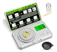 High Precision Mg Scale 100g/0.001g, Pocket Digital Milligram Scale, Small Gram Jewelry Scale, Coin Scale with 50g Calibration Weight for Gold/Silver/Gems/Powder Medicine Benechef