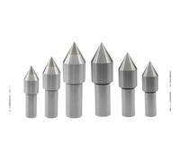 High Precision MT2-C10 Tungsten Steel Lathe Center Head with Fixed Rotating Accessory 1pcs