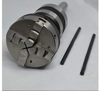 High Precision MT3 Shank Revolving Live Center M14 x 1 with 50 mm 4 Jaws Self Centering Lathe Chuck - Lathe's Tailstock 3MT