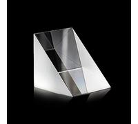 High Precision Optical Glass Triangular Prism 45x45x45mm - BK-7 Material for Light Deflection and Beam Offset