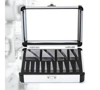 High Precision Optical Prism Kit, 18pcs Ophthalmic Prisms with ±0.05mm Tolerance, Includes Aluminum Box for Eye Deviation Assessment and Vision Testing