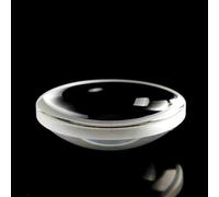 High-Precision Optical Quartz Glass Convex Lens - 55mm Diameter, 80mm Focal Length, JGS-1 Material