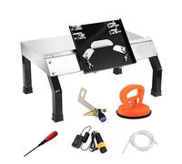 High Precision Portable Edge Grinder for Ceramic Tiles 45° Chamfering, Stainless Steel Table for Efficient Tile Cutting and Finishing