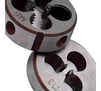 High-Precision Round Threading Die Set - HSS Thread Round Die UNC UNF 7/16 1/2 9/16 5/8 11/16 3/4 - (2pcs)(3i4-18)