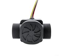 High Precision Solar Water Flow Sensor 5-24v Dc For 2-45 L Min Rate Monitoring With Real Time Data Output And Long Lasting Abs Build For Garden Irrigation Systems Black Color Unit(SEN-HZ43WA-4.5Q)