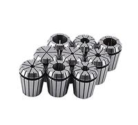 High Precision Spring Clip 9Pcs ER32 2-20mm Spring Collet Chuck Set High Precision Workholding Milling Chuck for CNC Engraving Machine Milling Lathe Tool