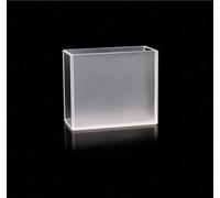 High-Precision Square Quartz Container with Two Polished Windows - Ideal for UV-Visible Spectrophotometry, 50x20x43mm