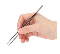 High Precision Stainless Steel Tweezers, HMT-11TI-PRO Tweezers/Forceps with Straight Tapered Ultra-Fine Point, Anti-Magnetic, High Hardness, Durable Stainless Steel Lab Forceps