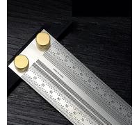 High-precision T Type Square Ruler Woodworking Aluminum Alloy Scriber Measuring Carpentry Marking Gauge Carpenter Tools Woodworking Tools(300mm)