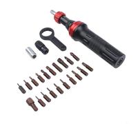 High Precision Torque Screwdriver Set 10-80 in-lb, Anti-Slip Handle with 24 Accessories for Electronics Auto Furniture Assembly Tasks(1-8N.M)