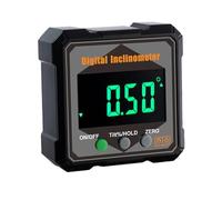 High Precisions Digital Angles Gauges with LCD Display IP54 Digital Inclinometer for Construction & Woodworking Multiple Purpose Inclinometer