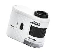 High Precisions Small Microscope with LED Illuminates Portable Microscope Scientific Research Tool Jewelry Loupe ABS Educational