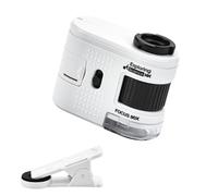 High Precisions Small Microscope with LED Illuminates Portable Microscope Scientific Research Tool Jewelry Loupe ABS Educational