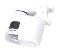 High Precisions Small Microscope with LED Illuminates Portable Microscope Scientific Research Tool Jewelry Loupe ABS Jewelry Loupe