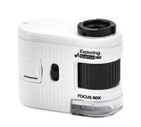 High Precisions Small Microscope with LED Illuminates Portable Scientific Research Tool Jewelry Loupe ABS Small