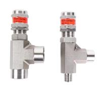 High Pressure 1/8 1/4 3/8 1/2" BSP NPT Male Female Angle 316L Stainless Steel Spring Pressure Relief Safety Valveair Release(1/2",NPT_CP 115-215 PSIG_FEMALE TO FEMALE)