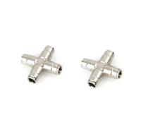 High Pressure 3/8" 9.52mm Interface Slip Lock Quick Connector Tee Elbow Straight Joint Nozzles Seat Misting System Fittings (3-Way Connector) Four interfaces 5pcs