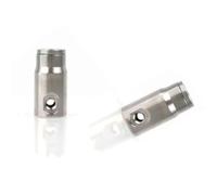 High Pressure 3/8" 9.52mm Interface Slip Lock Quick Connector Tee Elbow Straight Joint Nozzles Seat Misting System Fittings (3-Way Connector) 180° Double Hole Plug 10pcs