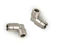 High Pressure 3/8" 9.52mm Interface Slip Lock Quick Connector Tee Elbow Straight Joint Nozzles Seat Misting System Fittings (3-Way Connector) 1/8 Inner Wire Elbow 5pcs