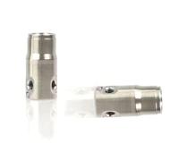 High Pressure 3/8" 9.52mm Interface Slip Lock Quick Connector Tee Elbow Straight Joint Nozzles Seat Misting System Fittings (3-Way Connector) 120° Double Hole Plug 5pcs