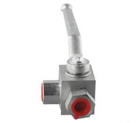 High Pressure 3 Way Hydraulic Ball Valve 500 Bar 1/4" to 1" for bsp Thread Carbon Steel Manual Control for Petroleum Industry Fluid Systems(G1/2)