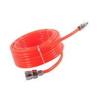 High Pressure 5mm ID 8mm OD Air Compressor Hose, Lightweight Non-Kinking PVC Line with Quick Connector Kit for Automated Production red 5m