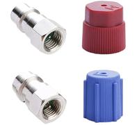 High Pressure Air Conditioning Quick Disconnect Coupler R134A Conversion Adapter for Automotive Service Quick Connection Fittings