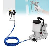 High-Pressure Airless Paint Sprayer, 1600W Emulsion Paint Sprayer, 2.5L/min Adjustable Flow Airless Sprayer with 2L Paint Container, for Latex, Water-Based & Oil-Based Paints, Indoor/Outdoor Use