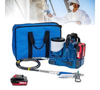 High-Pressure Airless Paint Sprayer, Cordless/Electric Dual Mode, 6-Speed Adjustable, 70inch Hose, 1.1L/Min Portable Spraying Paint Gun for Walls, Furniture, Fences & Renovations