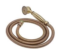 High Pressure Antique Brass Handheld Shower Head with 1.5m Flexible Hose - Premium Bathroom Shower Tool for Home Use Easy Inllat & Enhanced Water Flow Performance