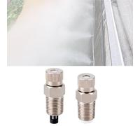High Pressure Atomizer Nozzle Brass Misting Nozzles for Outdoor Cooling System, Landscaping, Greenhouse Irrigation, Air Humidification, Anti-Drip Fogging Spray H 50 Pieces Filter mesh Aperture 0.6mm