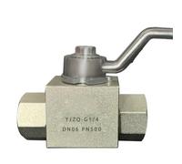 High Pressure Ball Valve M27*2 500 Bar MWP for Various Fluids in Industrial Settings (M22X1.5-DN15)